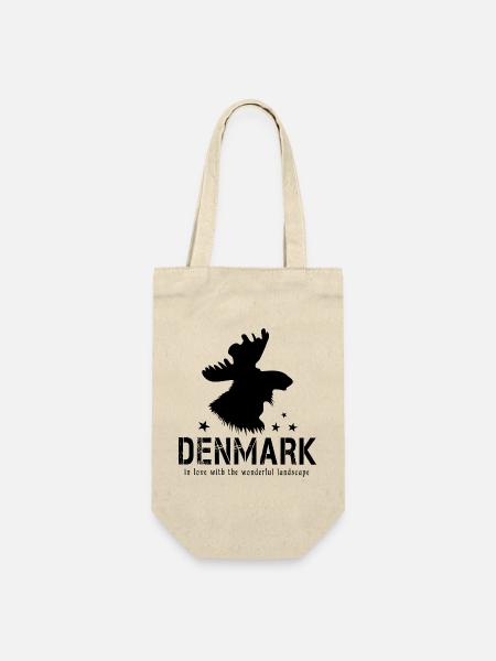 Dänemark Danmark Elch - Geschenkbeutel für Flaschen - Natur