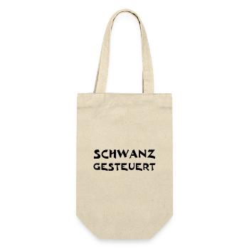 Schwanz gesteuert - Geschenkbeutel für Flaschen - Natur - Vorne