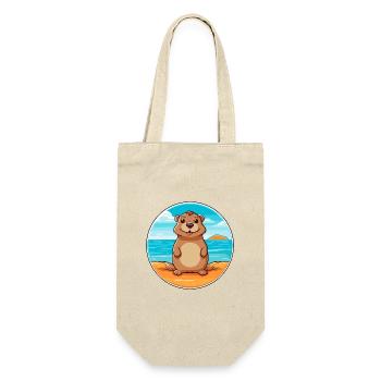 Gopher Aquarell Cartoon Kawaii Clipart Tier - Geschenkbeutel für Flaschen - Natur - Vorne