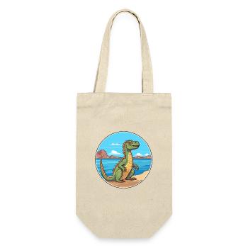 Basilisk Aquarell Cartoon Kawaii Clipart Tier - Geschenkbeutel für Flaschen - Natur - Vorne
