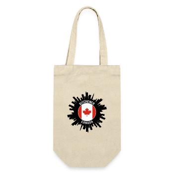 Kitchener Skyline Kanada Flagge Reisesouvenir - Geschenkbeutel für Flaschen - Natur - Vorne