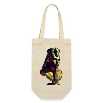 Pharaonisches Design 7 - Geschenkbeutel für Flaschen - Natur - Vorne