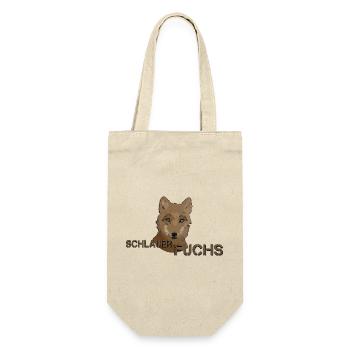 Fuchs schlauer Fuchs - Geschenkbeutel für Flaschen - Natur - Vorne