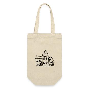 Mein kaltes Zuhause im Winter - Geschenkbeutel für Flaschen - Natur - Vorne