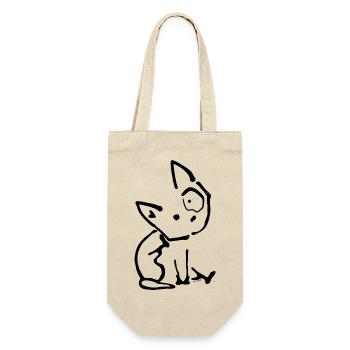 Fuchs - Geschenkbeutel für Flaschen - Natur - Vorne