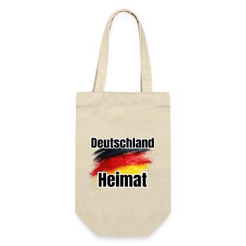 Deutschland Heimat Flaggenkunst - Geschenkbeutel für Flaschen - Natur - Vorne