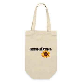 annalena - Geschenkbeutel für Flaschen - Natur - Vorne