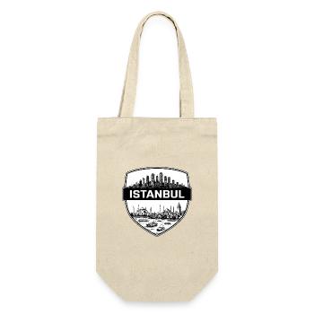Istanbul Türkei Schild Wappen Hagia Sophia Geschenk - Geschenkbeutel für Flaschen - Natur - Vorne