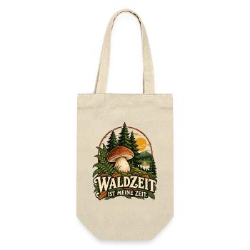 Waldzeit Ist Meine Zeit - Geschenkbeutel für Flaschen - Natur - Vorne