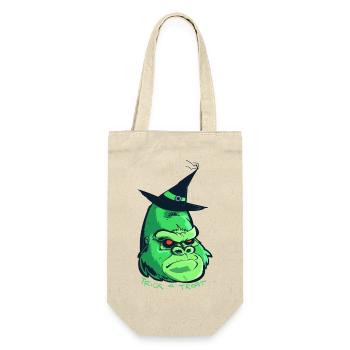 Halloween-Zombie-Gorilla - Geschenkbeutel für Flaschen - Natur - Vorne