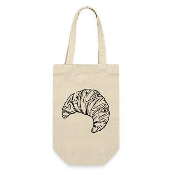 Französische Croissant- und Alpen-Serpentinen-Radfahrerkunst - Geschenkbeutel für Flaschen - Natur - Vorne