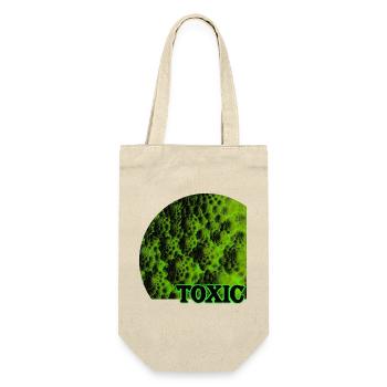 Toxisches, dunkles Romanesco - Geschenkbeutel für Flaschen - Natur - Vorne