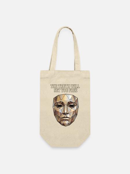 King Boldwin Maske Bibel Gott - Geschenkbeutel für Flaschen - Natur