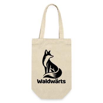 Waldwärts – Fuchs Waldliebe Naturmotiv - Geschenkbeutel für Flaschen - Natur - Vorne