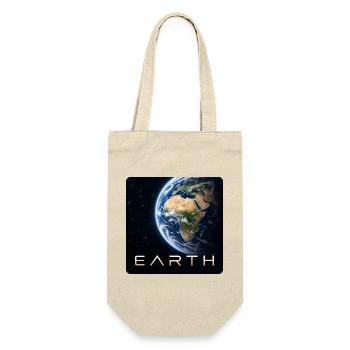 Erde-30cm - Geschenkbeutel für Flaschen - Natur - Vorne