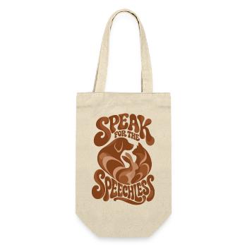 Speak For The Speechless - Geschenkbeutel für Flaschen - Natur - Vorne