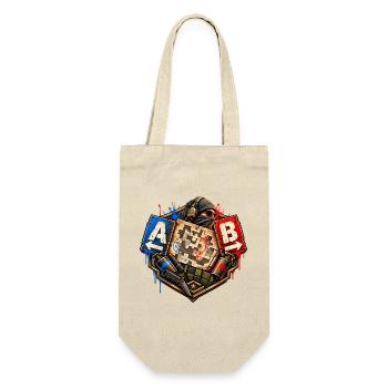 Gamer Motiv  Taktik Shooter Desin Gesch Nerd Gamer - Geschenkbeutel für Flaschen - Natur - Vorne