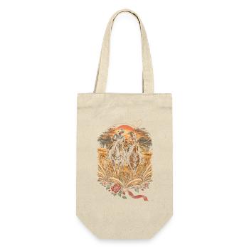 Cowboy Romance - Geschenkbeutel für Flaschen - Natur - Vorne