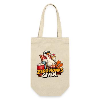 Cheeky Goose – Ich habe irgendwo alles! Retro-Stil - Geschenkbeutel für Flaschen - Natur - Vorne