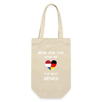 Netherlands Germany Genes Heart White - Geschenkbeutel für Flaschen - Natur - Vorne