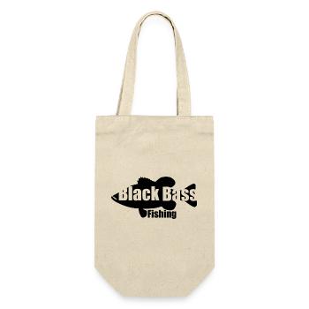 Black bass fishing - Geschenkbeutel für Flaschen - Natur - Vorne