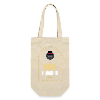 Bah! Humbug Society lustiger Weihnachtspullover - Geschenkbeutel für Flaschen - Natur - Vorne