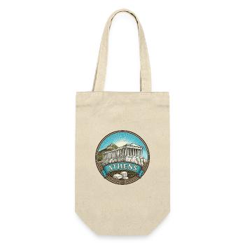 Athen Griechenland Reiseabzeichen Parthenon Souvenir - Geschenkbeutel für Flaschen - Natur - Vorne