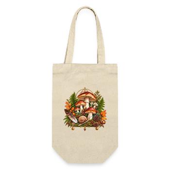 Pilzparadies Herbstzauber - Geschenkbeutel für Flaschen - Natur - Vorne