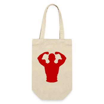 Crimson Flex Silhouette - Geschenkbeutel für Flaschen - Natur - Vorne