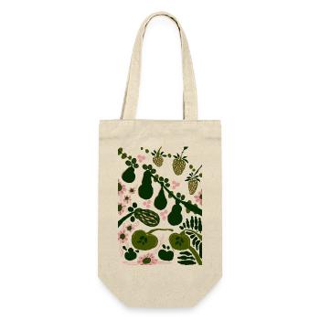 GRÜNES GEMÜSE - Geschenkbeutel für Flaschen - Natur - Vorne