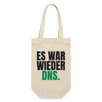 Es war wieder DNS - Geschenkbeutel für Flaschen - Natur - Vorne