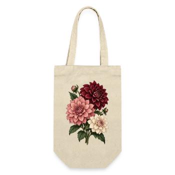 Garten Shirt mit Gemüseernte und Spruch Selbst gez - Geschenkbeutel für Flaschen - Natur - Vorne