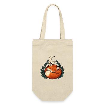 Winterfuchs - Geschenkbeutel für Flaschen - Natur - Vorne
