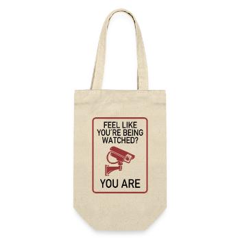 Feel Like You’re Being Watched? - Geschenkbeutel für Flaschen - Natur - Vorne