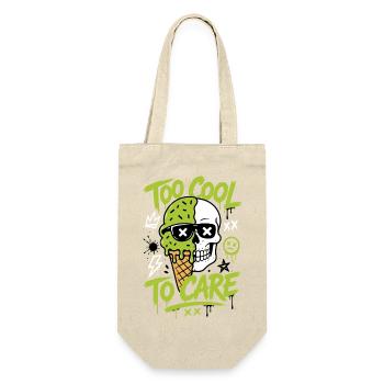 Eis-Totenkopf – Too Cool to Care - Geschenkbeutel für Flaschen - Natur - Vorne