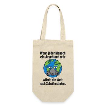 Maskierter Klimawandel - Humor - Geschenkbeutel für Flaschen - Natur - Vorne
