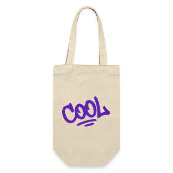 Coole Grafiti Purple Urban Lettering - Geschenkbeutel für Flaschen - Natur - Vorne