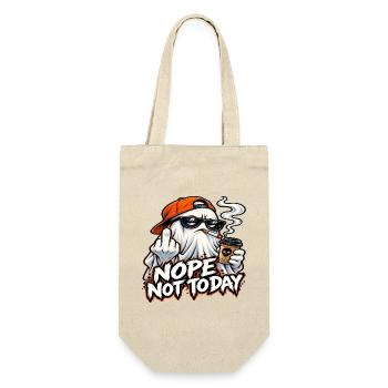 HEUTE NICHT – EIN REBELLISCHER GEIST - Geschenkbeutel für Flaschen - Natur - Vorne