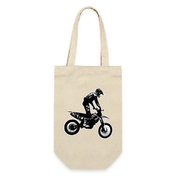 enduro - Geschenkbeutel für Flaschen - Natur - Vorne