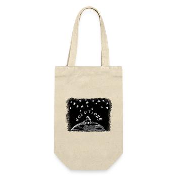 Solutions – Dreamy Girl on Earth Under the Stars - Geschenkbeutel für Flaschen - Natur - Vorne