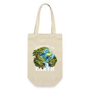 Erde: Einzigartige Naturwelt - Geschenkbeutel für Flaschen - Natur - Vorne