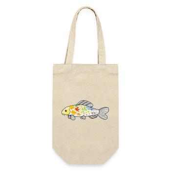 Koi-BogenBunter Spritzer - Geschenkbeutel für Flaschen - Natur - Vorne