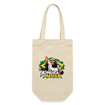 Kimura Master – BJJ Brazilian Jiu-Jitsu - Geschenkbeutel für Flaschen - Natur - Vorne