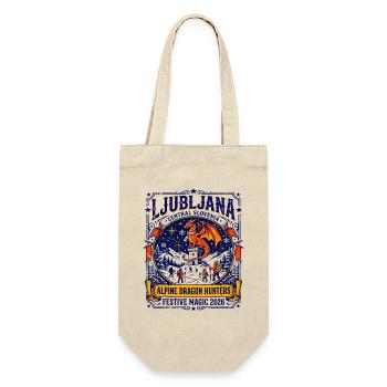Ljubljana Slovenia Alpine Dragon Hunters Festive - Geschenkbeutel für Flaschen - Natur - Vorne