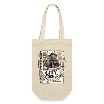 CITY CORNER STUDY - Geschenkbeutel für Flaschen - Natur - Vorne