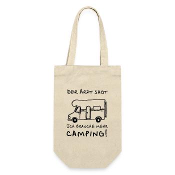 der arzt sagt wohnmobil - Geschenkbeutel für Flaschen - Natur - Vorne
