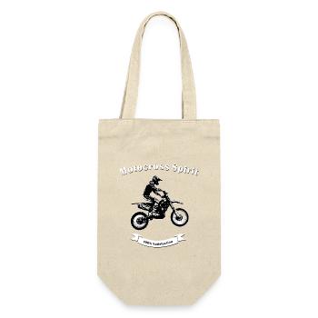 motocross spirit - Geschenkbeutel für Flaschen - Natur - Vorne