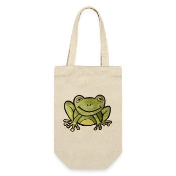 Smaragdfrosch Pop-Art-T-Shirt - Geschenkbeutel für Flaschen - Natur - Vorne