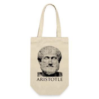 Aristoteles-Porträt - Geschenkbeutel für Flaschen - Natur - Vorne