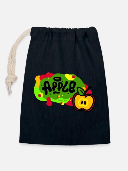 Apple - Calypso Blous - Verschließbarer Geschenkbeutel aus Baumwolle (14x20cm) - Navy